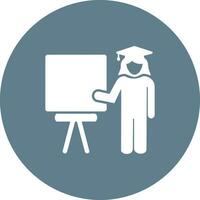 profesor icono símbolo vector imagen. ilustración de el formación negocio colegio salón de clases icono diseño imagen