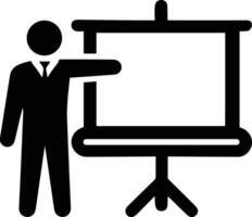 Teacher icon symbol vector image. Illustration of the training business school classroom icon design image