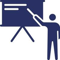 Teacher icon symbol vector image. Illustration of the training business school classroom icon design image