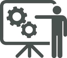 Teacher icon symbol vector image. Illustration of the training business school classroom icon design image