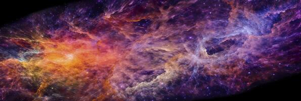 image of an expanding universe. shot from far away with many colours, beautiful, AI Generative photo