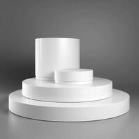 White round podium for product advertising. photo