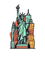 Statue of liberty vector