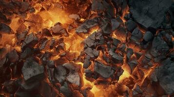 ardiente carbones desde un fuego resumen antecedentes. ai generativo foto