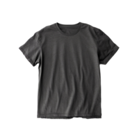 Black t shirt png generative ai