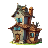 3d house cartoon icon image AI Generated png