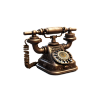 A Old Phone cartoon AI Generated png