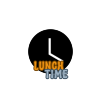 lunch time text calligraphy with clock black silhouette, Clock Silhouette drawing, clock Silhouette art, clock Silhouette design, lunch time  typography, clock illustration on transparent background png