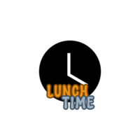 lunch tid text kalligrafi med klocka svart silhuett, klocka silhuett teckning, klocka silhuett konst, klocka silhuett design, lunch tid typografi, klocka illustration på transparent bakgrund png