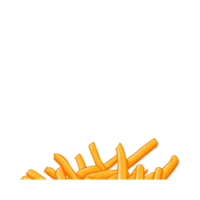 isolé français frites clipart illustration, français frites illustration sur transparent arrière-plan, gratuit png, français frites numérique art , français frites clipart png