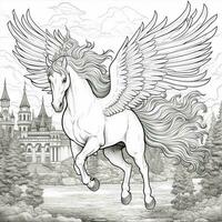 Pegasus Coloring Pages photo