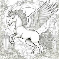 Pegasus Coloring Pages photo