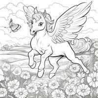 Pegasus Coloring Pages photo