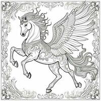 Pegasus Coloring Pages photo