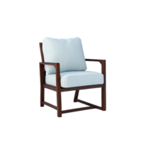 Minimalistic modern living room wooden armchair  Seat clipart on transparent background, Modern home decor interior isolated wooden Accent chair, living room furniture decor, interior furniture png