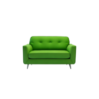 moderno à moda verde sofá mobília para casa interior decorativo, minimalista verde confortável almofadas, casa interior vivo quarto minimalista tecido sofá, confortável assentos clipart png
