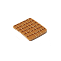Minimalistic Isolated Waffle dessert clipart illustration png