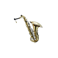 sassofono musicale strumento clipart su trasparente sfondo, acustico ottone musicale strumenti, sassofono classico e jazz musicale strumento, in marcia bande musicale strumento clipart png