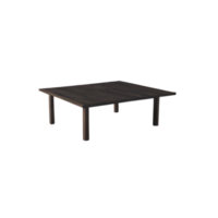 minimalistisch modern leven kamer houten bureau clip art Aan transparant achtergrond, geïsoleerd houten schrijven tafel, leven kamer meubilair decor, patio tafel, studie tafel, geïsoleerd koffie tafel clip art png