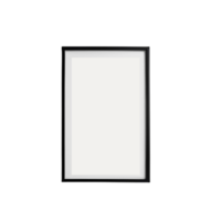 Minimalistic Black blank frame mockup, Empty blank frame mockup, blank picture frame template, frame mockup on transparent background, minimalistic empty frame for product presentation Free PNG