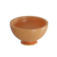 3d rendered orange bowl perfect for kitchen design project png