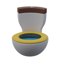 3d rendered toilet with half egg shapes perfect for design project png