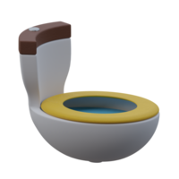 3d rendered toilet with half egg shapes perfect for design project png