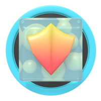 Shield security button png