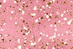 Pink seamless pattern with abstract elements. Applicable for fabric print, textile, wrapping paper, wallpaper. Pink background with golden details. Repeatable texture. Generative AI. photo