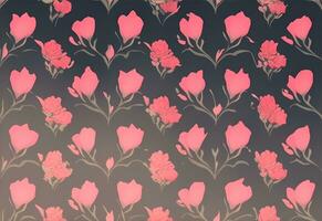 Seamless floral pattern. Design for wallpaper, wrapping paper, background, fabric. photo