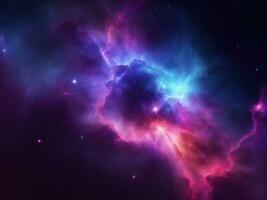 Abstract background that mimics the texture of a nebula in space. AI genareted photo