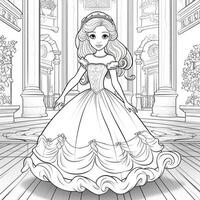 Princess Coloring Page photo