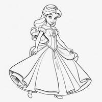 Princess Coloring Page photo