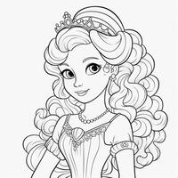 Princess Coloring Page photo