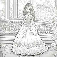 Princess Coloring Page photo