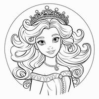 Princess Coloring Page photo