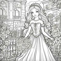 Princess Coloring Page photo