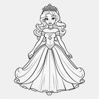 Princess Coloring Page photo