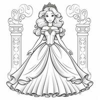 Princess Coloring Page photo