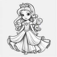 Princess Coloring Page photo