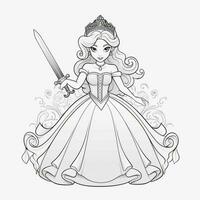 Princess Coloring Page photo