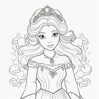 Princess Coloring Page photo