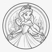 Princess Coloring Page photo