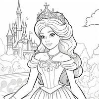 Princess Coloring Page photo