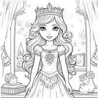 Princess Coloring Page photo