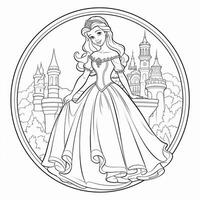 Princess Coloring Page photo