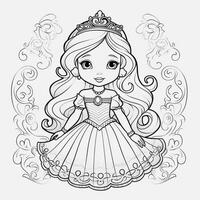 Princess Coloring Page photo