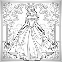 Princess Coloring Page photo