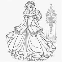 Princess Coloring Page photo