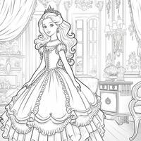 Princess Coloring Page photo